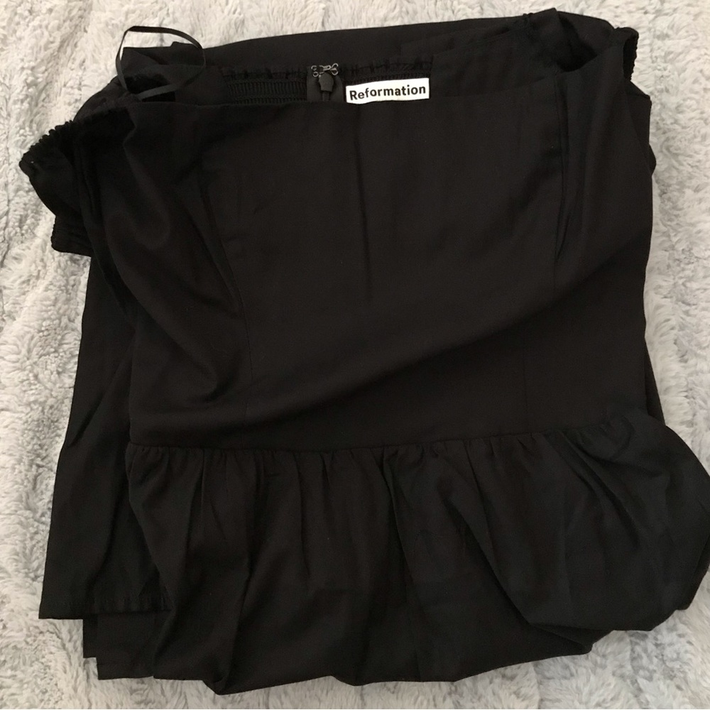 “Sale” Reformation Cyprus Dress in Black - Picture 3 of 5